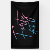 Veertig AF II - Verjaardagscadeau Spandoek (Verticaal)