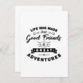 Veertig avontuur op vrijdag kaart (Voorkant / Achterkant)