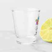 Veertig 'Bright & Bold Floral 40ste verjaardag Shot Glas (Links)