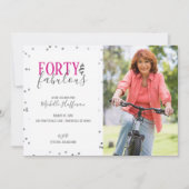 Veertig en Fabulous 50e verjaardag van uitnodiging (Voorkant)