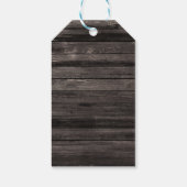 Veertig en Fabulous Rustieke Bloemen Verjaardagsgu Cadeaulabel (Achterkant)