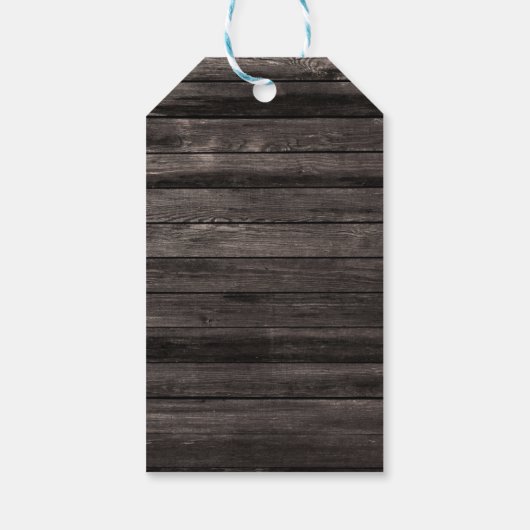 Veertig en Fabulous Rustieke Bloemen Verjaardagsgu Cadeaulabel (Achterkant)