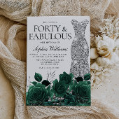 Veertig en fantastisch! Emerald Green 40e verjaard Kaart