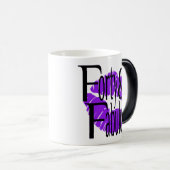 Veertig en fantastisch met hete Paarse lippen Magische Mok (Voorkant rechts)