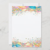 Veertig en fantastisch verjaardagsfeestje kaart (Achterkant)