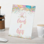 Veertig en fantastisch verjaardagsfeestje reclamebord met voetstuk (Insitu)