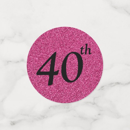 veertig en geweldig confetti (Kleine voorkant)