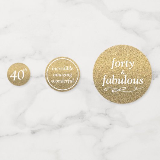 veertig en geweldig confetti (Voorkanten)