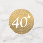 veertig en geweldig confetti (Kleine voorkant)