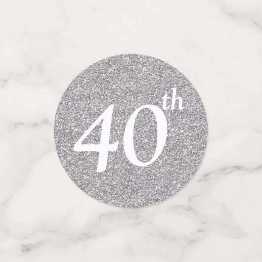 veertig en geweldig confetti (Kleine voorkant)