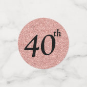 veertig en geweldig confetti (Kleine voorkant)