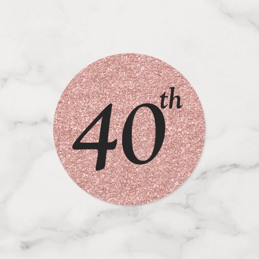 veertig en geweldig confetti (Kleine voorkant)