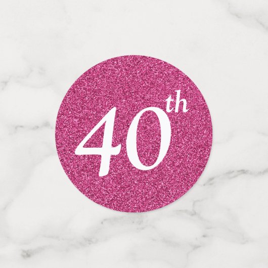 veertig en geweldig confetti (Kleine voorkant)