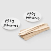 Veertig en verbazingwekkend - 40ste verjaardag handwaaier (Niet-gemonteerd)