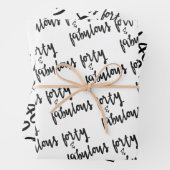 Veertig en verbazingwekkend - 40ste verjaardag inpakpapier vel (In situ)