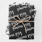 Veertig en verbazingwekkend - 40ste verjaardag inpakpapier vel (In situ)