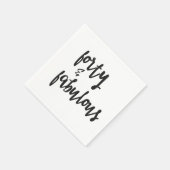 Veertig en verbazingwekkend - 40ste verjaardag servet (Hoek)