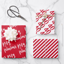 Veertig en verbluffend - 40ste verjaardag van de F Inpakpapier Vel