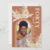 Veertig en verbluffend verbrand Sinaasappel Boho B Kaart (Voorkant)