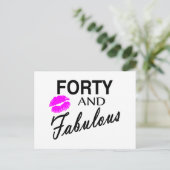 Veertig en vruchtbaar briefkaart (Staand voorkant)