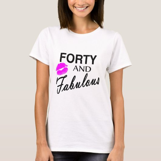 Veertig en vruchtbaar t-shirt (Voorkant)