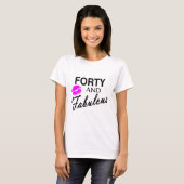 Veertig en vruchtbaar t-shirt (Voorkant volledig)