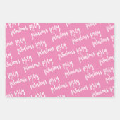 Veertig en vruchtbaar - vuurroze 40ste verjaardag inpakpapier vel (Voorkant)