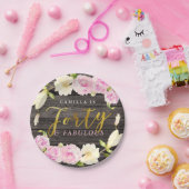 Veertig en woedend | Partij voor de Duur van Flora Papieren Bordje (Feest)