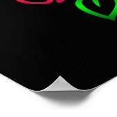 Veertig Fabulous Gold Black rozen van zaterdag Poster (Hoek)