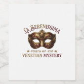 Veertig & Fabulous: La Serenissima Wijn Etiket (Enkel label)