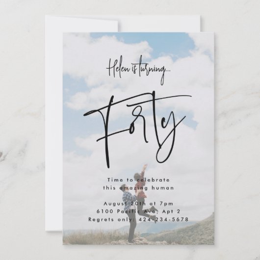 Veertig foto's kaart (Voorkant)