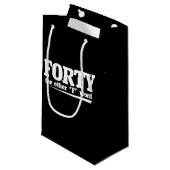 Veertig het andere F woord 40e verjaardag Klein Cadeauzakje (Voorkant Gekanteld)