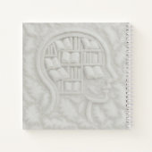 Veertig hoofd gevuld met witte boeken (Light BG) (Achterkant)