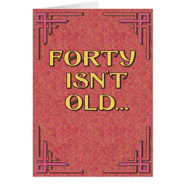 Veertig is niet oud (Voorkant)