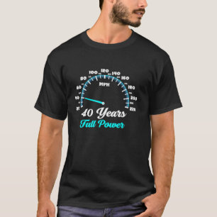 Veertig jaar 40th Bday Motorfiets 40 jaar OL T-shirt