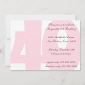 Veertig jaar en feestdag kaart (Achterkant)