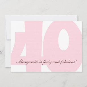 Veertig jaar en feestdag kaart