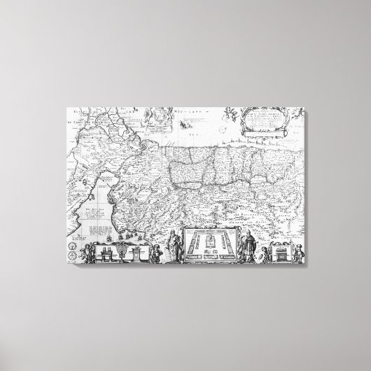 Veertig jaar reizen van de kinderen van Israël Canvas Afdruk (Voorkant)