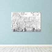 Veertig jaar reizen van de kinderen van Israël Canvas Afdruk (Insitu (Houten vloer))