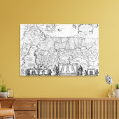 Veertig jaar reizen van de kinderen van Israël Canvas Afdruk (Insitu (Woonkamer))