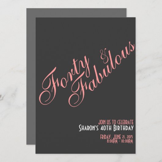 Veertig jaar uitnodiging (Voorkant / Achterkant)