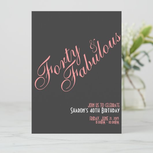 Veertig jaar uitnodiging (Staand voorkant)