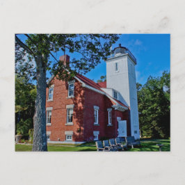Veertig Mile Point-vuurtoren Briefkaart
