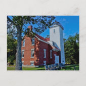 Veertig Mile Point-vuurtoren Briefkaart (Voorkant)