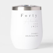 Veertig minimale 40e verjaardag partij gunst (Voorkant)