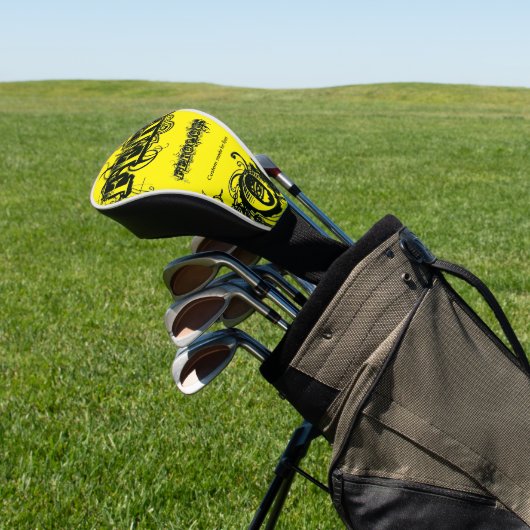 Veertig op maat gemaakt voor Jouw naam Golfheadcover (Insitu)