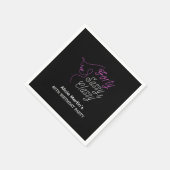 Veertig Sassy & Classy Roze Zwart 40e Verjaardag Servet (Hoek)