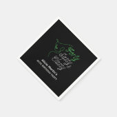 Veertig Sassy & Classy Zwart 40ste verjaardagsfees Servet (Hoek)