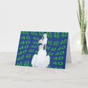 Veertig verjaardag kaart