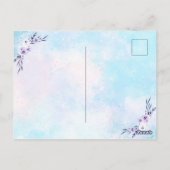 Veertig verjaardagsfeest Waterverf pastel Briefkaart (Achterkant)